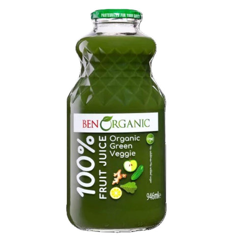 Ben Organics Green Veggie Juice - 946 ml