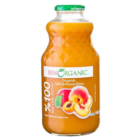 Ben Organics Apricot, Apple, Peach Juice - 946 ml