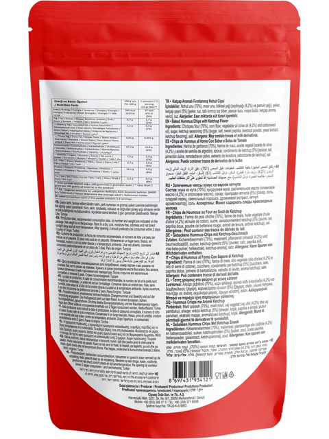 Cipsas Crunch Wavy Ketchup Flavored Hummus Chips 85 g