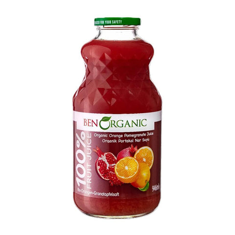 Ben Organics Pomegranate and Orange Juice - 946 ml