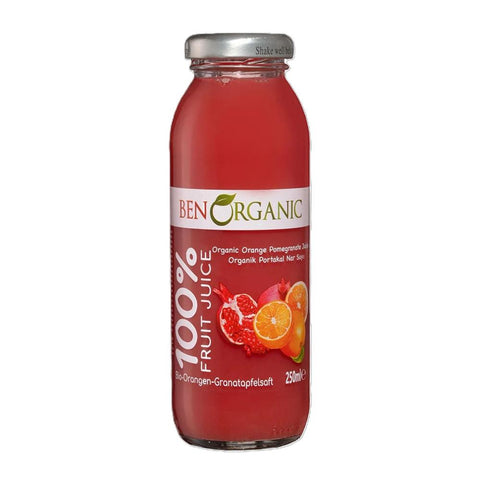 Ben Organics Pomegranate and Orange Juice - 250 ml