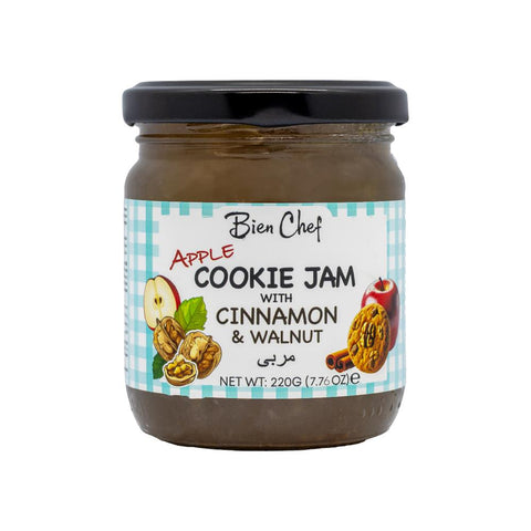 Bien Chef Apple Cookie Jam With Cinnamon & Walnut-220G-65%