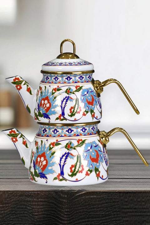 PR Home Hanzade Mini Model Enamel Teapot