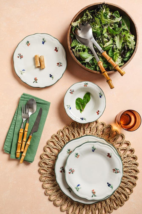 Porser Vintage Rose Fulya Dinner Set 24 Pieces