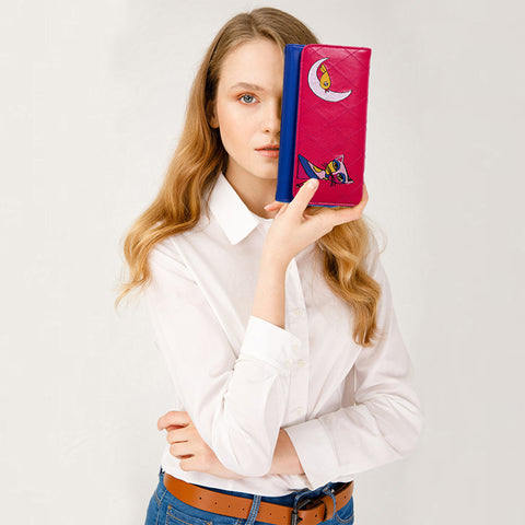 Biggdesign Owl and City Embroidered Wallet