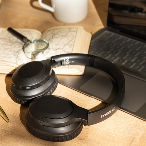 Moodix KO23NB1701 ANC Bluetooth On-Ear Headphones, Black