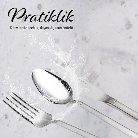 Serenk Barcelona Stainless Steel Cutlery Set 42 Pieces