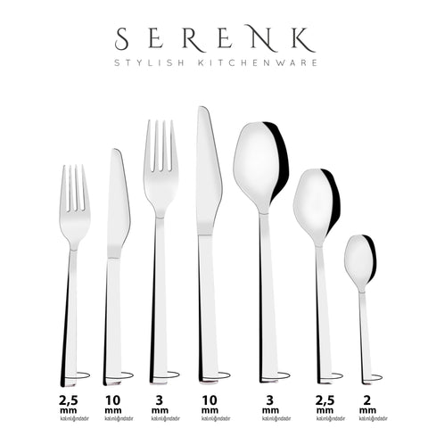 Serenk New York Stainless Steel Cutlery Set 18 Pieces