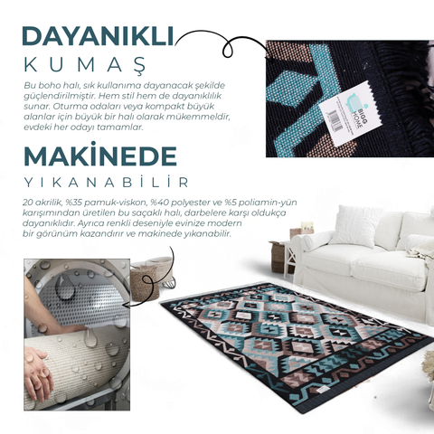 Bigghome SA1818A  Double Sided Rug 31,50 inch * 59,05 inch,3.21 lbs.