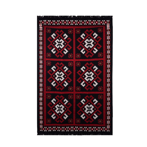 BiggHome Rug - 120*180 cm, Machine Washable, Durable, Ethnic-Inspired Pattern for Living Room, SA25MK , 47.24 x 70.87 inches, 5.7 lbs