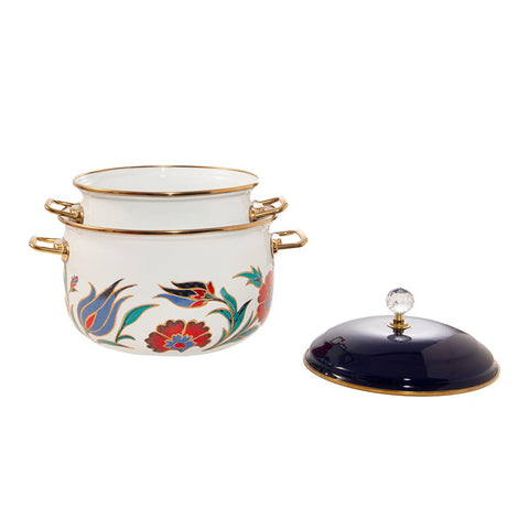 Serenk 20-24 cm Enamel 2-Piece Deep Belly Premium Casserole Set