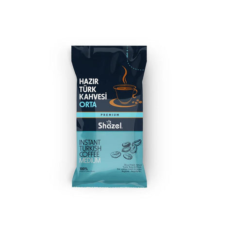 Shazel Instant Turkish Coffee Medium Sugar 9g