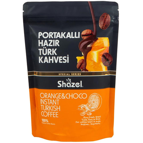 Shazel Choco And Orange Instant Turkish Coffee Doypack 200g