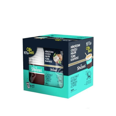 Shazel Coconut Instant Turkish Coffee Office Set 12g