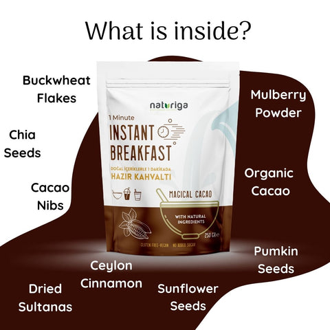 Naturiga Instant Breakfast / Cacao (250 Gr)
