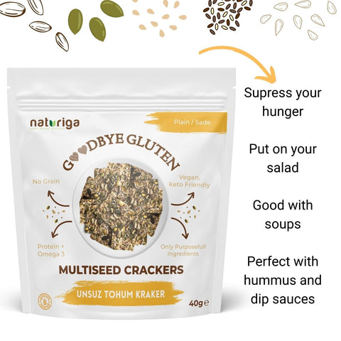 Naturiga Gluten Free Multi Seed Crackers (40 Gr)