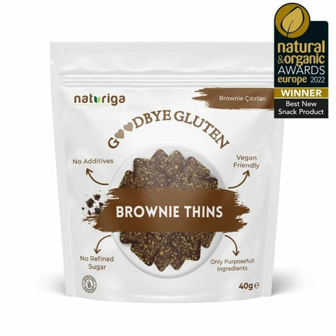 Naturiga Gluten Free Brownie Thins (40 Gr)