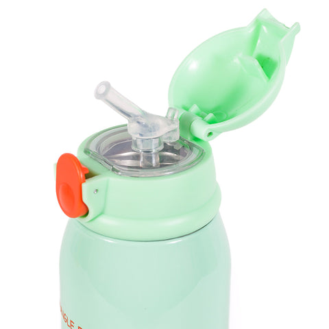 MILK&MOO Steel Kids Water Bottle with Bag Jungle Friends 550ml / 18.5 oz