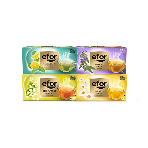 Efor Tea Meyve Tealari-Sari Koleksiyon-Set