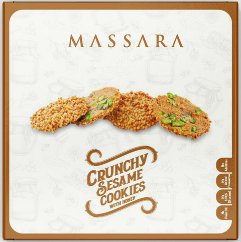 Massara Crunchy Sesame Cookies (Sugar Free) 400 g
