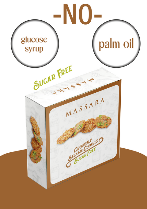 Massara Crunchy Sesame Cookies (Sugar Free) 400 g