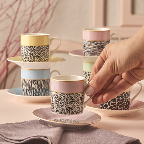 Karaca 80 Ml Coffee Cup Set for 6 People 12 Pieces