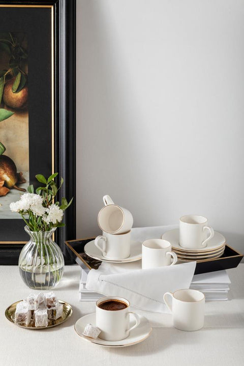Porser Lumina Gold Pure Coffee Set 12 Pieces