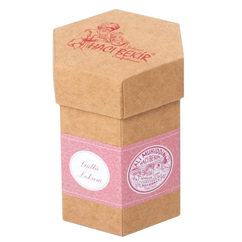 Haci Bekir Rose-Flavored Turkish Delight in Kraft Box, 125g