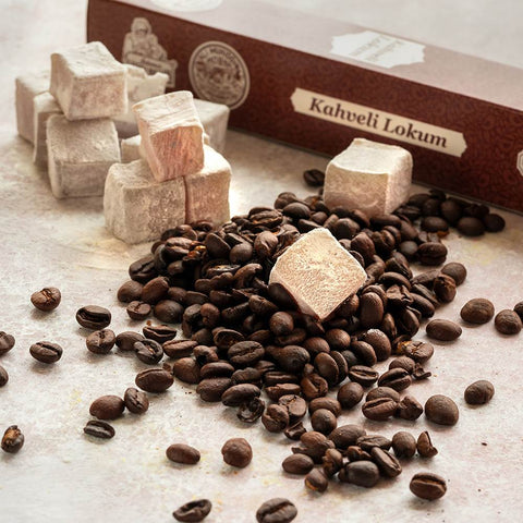 Haci Bekir Coffee Flavored Turkish Delight in Kraft Box, 125g