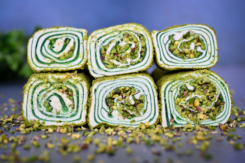 Tadim Dunyasi Turkish Delight Roll with Apple and Ground Pistachio - 1000g