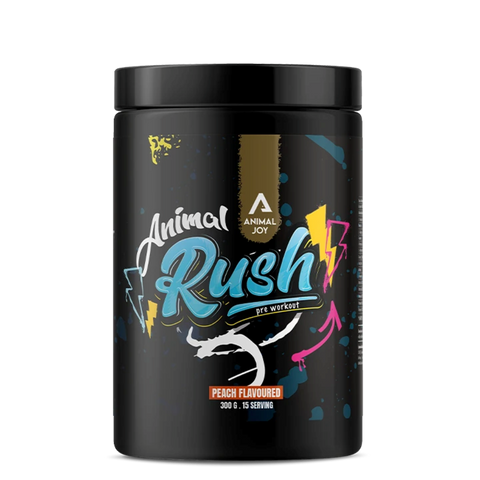 Animal Joy Animal Rush Pre-Workout Peach Flavoured 300 Gr / 15 Serving