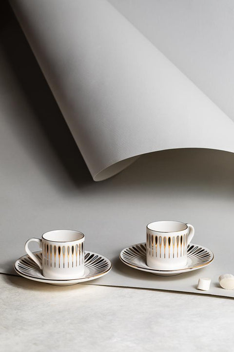 Porser Pera Black Pure Coffee Set 4 Pieces