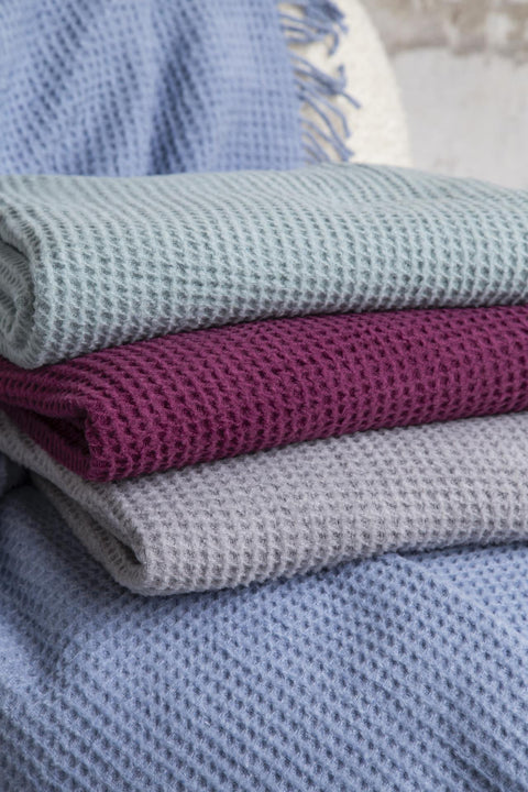 Aksu Brighton Collection Waffle TV Blanket 130x170 Mint