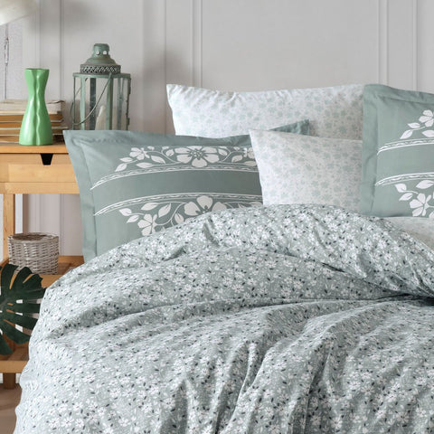 Hobby Sofia Green - Poplin Double Duvet Cover Set
