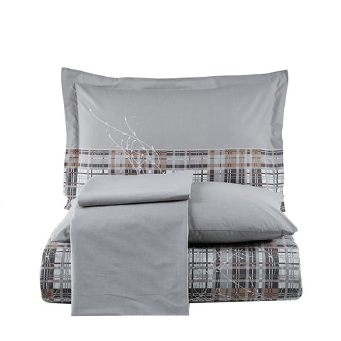 Hobby Lucia Gray - Poplin Double Duvet Cover Set
