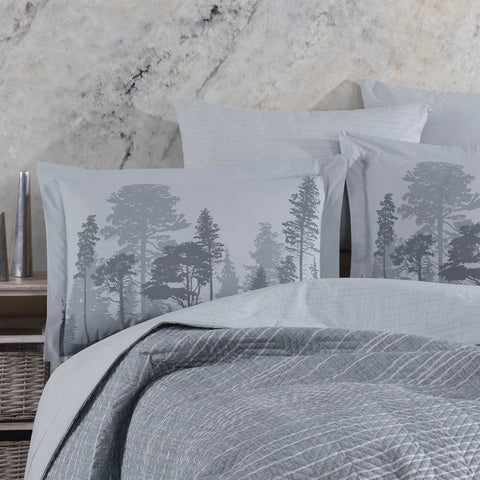Hobby Tully Gray - Double Poplin Kapitone Duvet Cover Set