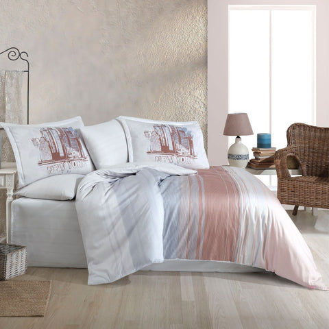 Hobby Aden Pink- Double Satin Duvet Cover Set