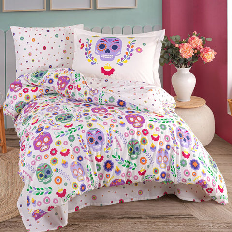 Hobby Alice Purple - Poplin Studio Single Duvet Cover Set