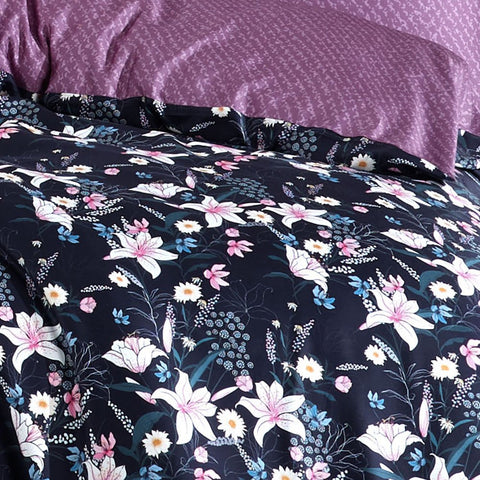 Hobby Adelita Double 300TC Tencel Satin Duvet Cover Set