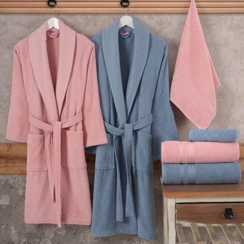 Hobby Casual - Cotton Bathic Set - Pink Blue