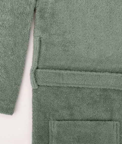 Koza Home Likya 100% Cotton Single Green Dowry Bathrobe 1040A L-XL