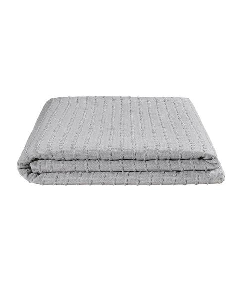 Koza Home Freya Muslin 100% Cotton Gray Pique Double 230x245 7503A Double