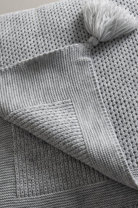 Koza Home Miel Gray Edge Pom Pom TV Blanket 130x170 37107 130 x 170