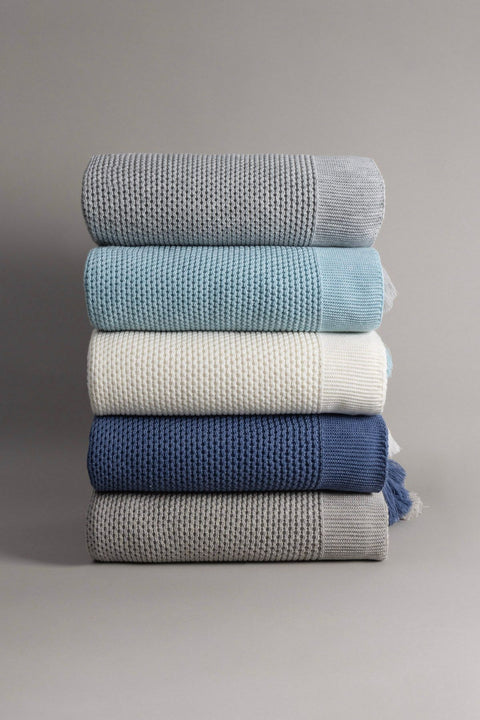 Koza Home Miel Gray Edge Pom Pom TV Blanket 130x170 37107 130 x 170
