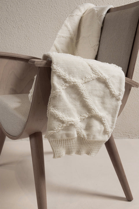 Koza Home Espuma De Mar Cream Double Blanket 200x220 37125 Double