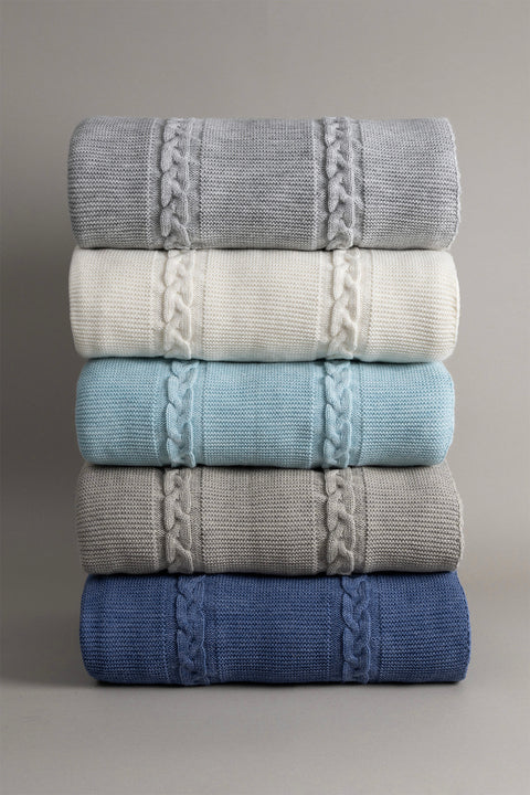 Koza Home Espuma De Mar Cream Double Blanket 200x220 37125 Double