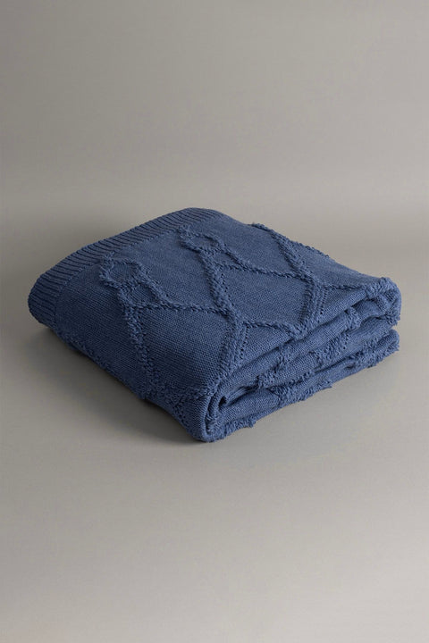 Koza Home Espuma De Mar Indigo Single Blanket 160x220 37141 Single