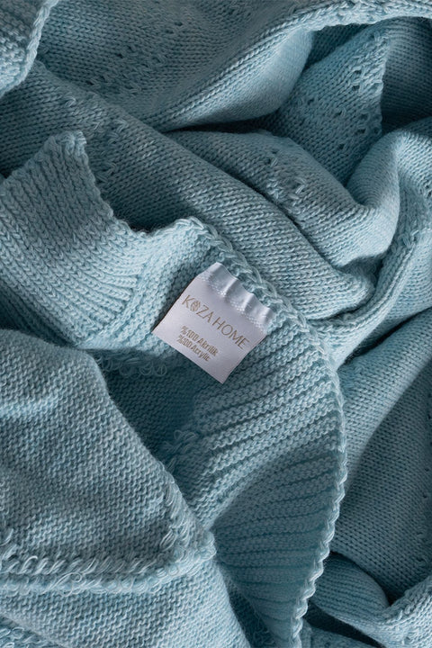 Koza Home Espuma De Mar Blue Single Blanket 160x220 37146 Single