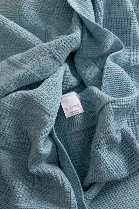 Koza Home Plaid Blue Double Blanket 200x220 15020 Double