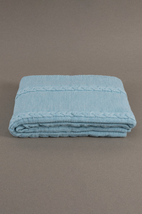 Koza Home Trenza Blue Double Blanket 200x220 15045 Double